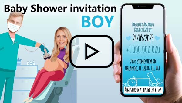 Baby Shower invitation boy