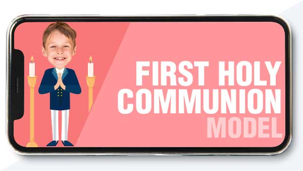 Digital First Communion Invitation